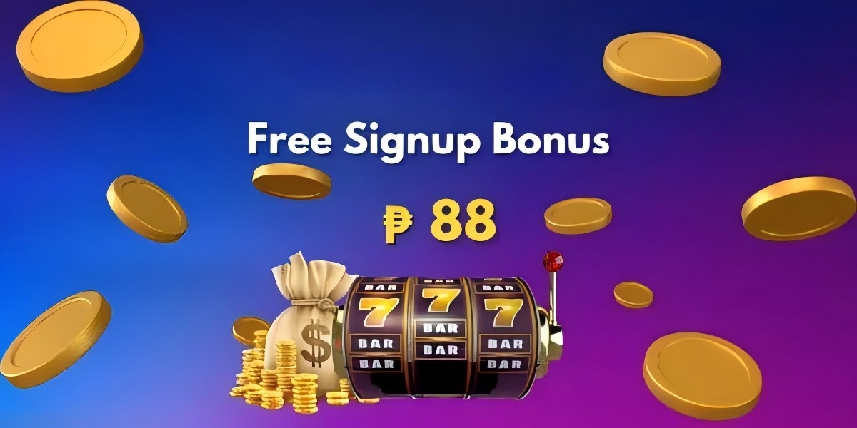 Promotional banner with golden coins and a welcome offer for new players