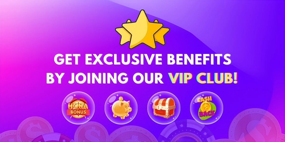 Promotional banner showing weekly reload rewards and bonus chips